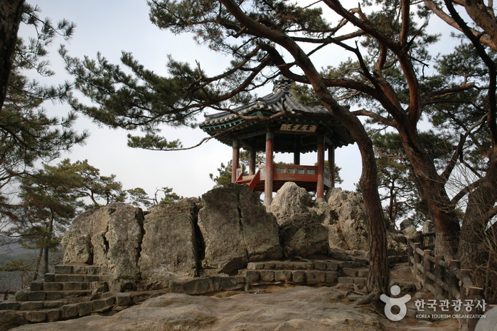 落花岩(百花亭)낙화암 (백화정)